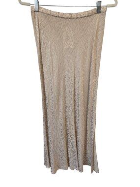 Young Fabulous & Broke Felicity Skirt Small Side Slit Jacquard Sea Salt Chic NEW